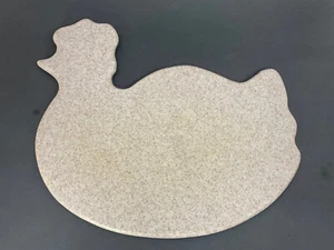 Henne Huhn Form Corian braun gesprenkelt Schneiden Charcuturie Brett Tablett Platte - Bild 1 von 8