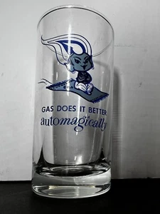 Vintage Union Natural Gas Genie "Gas Does It Better Automagically" 5 1/4" Glass - Picture 1 of 2