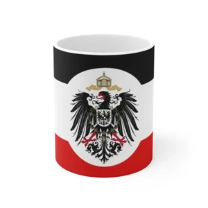 Taza de cerámica bandera colonial imperial alemana de la Primera Guerra Mundial 11 oz, Reichskolonialamt de la Primera Guerra Mundial - Imagen 1 de 5
