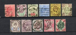 Great Britain #128-138 (G208) King Edward VII, Wmk 30, Used, FVF, CV$337.10 - Picture 1 of 1