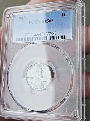 1943 年 PCGS MS65 林肯钢麦美分 #3783 — 第 1/4 张图片