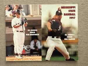 CBB 1997 MISSISSIPPI STATE ST BULLDOGS College Baseball Spielplan HAUSWALD DuBOSE - Bild 1 von 2