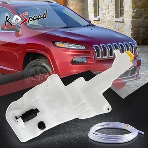 Windshield Washer Reservoir Bottle Tank w/Sensor+Pump for 14-16 Jeep Cherokee - Picture 1 of 7