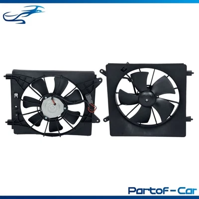 LH+RH Side Radiator Cooling Fan Assemblies For Honda Element 2007 2008-2010 2011 - Image 1 of 4