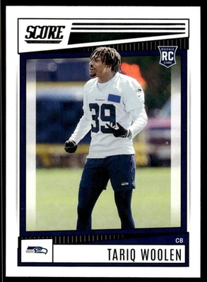 Tariq Woolen 2022 Score #390 RC Seattle Seahawks Football Card - Image 1 of 2