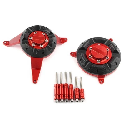 CNC Front Engine Stator Cover Protector Aluminum Fit Kawasaki Z900 2017-2023 Red - Image 1 of 3