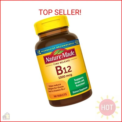 Nature Made Vitamina B12 1000 mcg, Suplemento Dietético para Apoyo para el Metabolismo Energético Foto 1 de 2