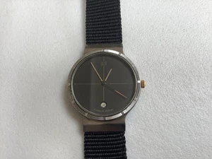 Iwc Titanium Case Porsche Design Watch Quartz Fully Working With Date - Picture 1 of 2