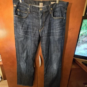 Citizens of Humanity Jeans Mens 36x29 Blue Evans Relaxed Fit Dark Denim USA Made - Picture 1 of 14
