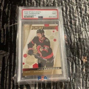 2022 SP Authentic🏒JAKE SANDERSON LIMITED GOLD PSA 9💰POP 1 (R/C ) 👀 VERY RARE! - Picture 1 of 3