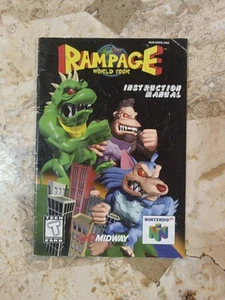 Manual Instruction Book RAMPAGE WORLD TOUR ✨Nintendo 64 N64➡️ SEE DISCOUNT - Picture 1 of 4