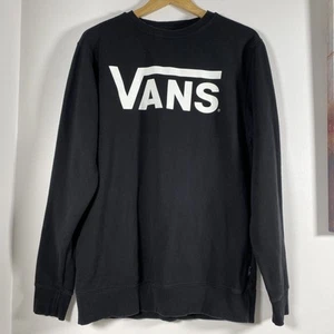 Mens Vans Sweatshirt Black Jumper UK Size Medium - Picture 1 of 6