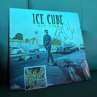 Ice Cube Signed Man Down Viny LP Hand Signed Autograph Sealed Gangster Rap OG - Image 1 of 2