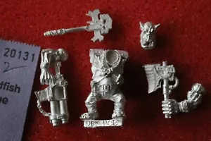 Games Workshop Warhammer 40k Orks Nob Nobz Squad Neu Metall Figur WH40K OOP E1 - Bild 1 von 2