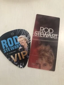 Rod Stewart Music Memorabilia VIP Tag And Holographic Laminate Tag - Picture 1 of 7