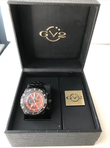 GV2 Octopus Diver LE#85-500 Chronograph Men's Wrist Watch-Stainless Steel-Box/in - Picture 1 of 11