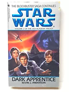 Star Wars Dark Apprentice Jedi Academy Trilogy #2 1994 Bantam Kevin J. Anderson - Picture 1 of 4