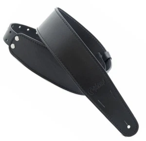 RightOn! Correa de guitarra Magic Desperado de cuero negra de 7 cm de ancho - Imagen 1 de 4