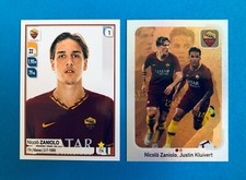 2019 Panini Footballers NICOLO ZANIOLO/KLUIVERT AS Roma Rookie Sticker 2nd 