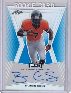 Brandin Cooks 2014 Leaf Draft Blue Holo Rc On Card Auto (32/50) - Picture 1 of 2