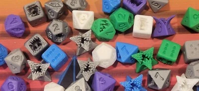 x10 Monster Dice for Tabletop, DnD, Warhammer - 2 x (D4 D6 D8 D10 D12) - Image 1 of 4