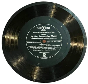 Time Life Promo Ad Flexi Disc - As You Remember Them - 7" 33rpm - Imagen 1 de 2