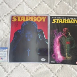 The Weeknd Signed "Starboy" 8x10 Photo Autograph Lithograph PSA & Starboy Comic - Picture 1 of 7