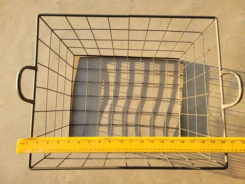 Large Metal Wire Basket well built heavy duty pool home storage Cover
