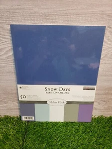 The Paper Company Cardstock 8.5"x11" - 50 Sheets - SNOW DAYS Fashion Colors - Picture 1 of 2