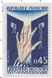 France - Timbre 1648 Libération des Camps Neuf ** (1970) - Foto 1 di 1