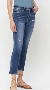 LOVERVET BY VERVET MID RISE SLIM STRAIGHT JEANS SIZE 32/15 - Picture 1 of 7