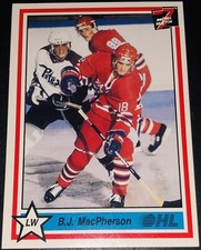 1990-91 7th INNING SKETCH OHL B.J. MacPherson #343 Rookie Card