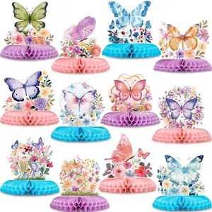 12 Pcs Butterfly Table Centerpieces for Baby Shower Wedding Garden Party Decor - Picture 1 of 7