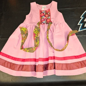 Matilda Jane Paint By Numbers Girls Pink Calypso Dress 10 - Picture 1 of 5