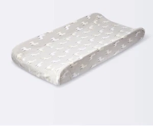 Cloud Island Plush Gray Changing Pad Cover llamas-New - Picture 1 of 2