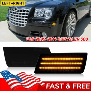 Lámpara de luz marcadora frontal lateral con tira de LED frontal ahumada para Chrysler 300 2005-2014 - Imagen 1 de 13