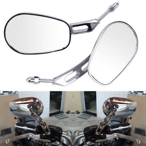 Chrome Rear View Mirrors For Harley Touring Road Electra Street Glide 1994-2022