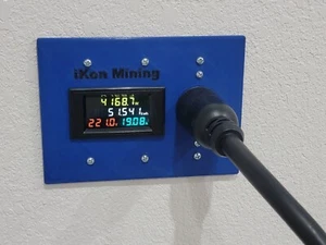 Cripto Nuevo Construcción Antigua 3 Pandillas DROK Minería Medidor de Potencia Pared Placa Facial L6 R - Imagen 1 de 8