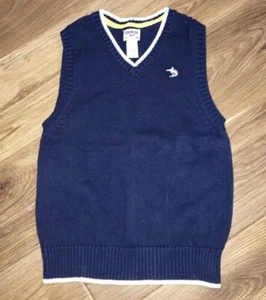 OshKosh Boys Navy Sweater Vest Size 8 - Picture 1 of 3