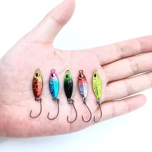 5pcs Micro Mini Metal Spoon Fishing Lure 3g/5g Bass Trout Bait Fishing Tackle - Picture 1 of 13