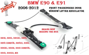 BMW 2006-2012 E90 E91 Coupe Front Passenger Door Window Lifter Regulator GENUINE - Picture 1 of 4