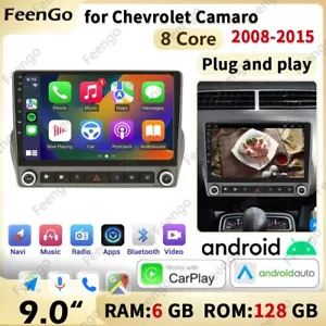 Radio de coche 128G Android 13 estéreo Carplay navegación GPS para Chevrolet Camaro - Imagen 1 de 12
