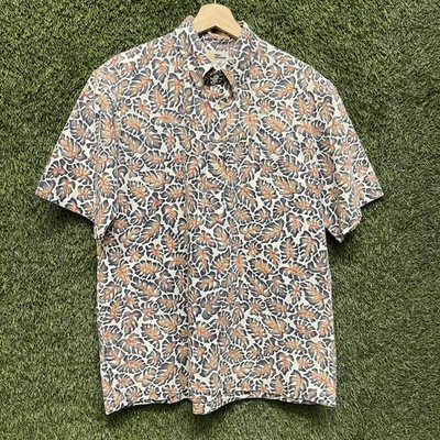 Vintage Reyn Spooner Mens Large 1/4 Button Hawaiian Pullover Floral Shirt AOP - Image 1 of 4