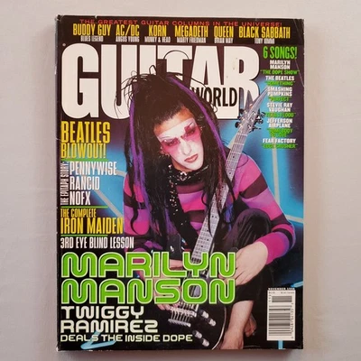 Guitar World Magazine Vol 18 #11 Nov 1998 Marilyn Manson Beatles George Martin Foto 1 de 4