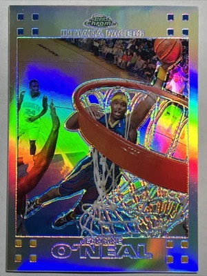 2007 Topps Chrome #7 Jermaine O’Neal Refractor 429/999 Indiana Pacers - Image 1 of 2