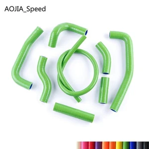 Silicone Radiator Hose Kit For KAWASAKI 1988-2004 1999 KX500 KX 500 8PCS Green - Imagen 1 de 17