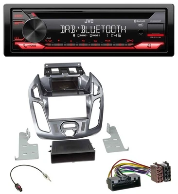 JVC CD DAB USB Bluetooth MP3 Autoradio für Ford Connect Transit 12-18 ohne Displ - Bild 1 von 4