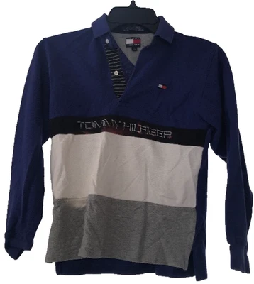 Camisa Tommy Hilfiep Para Hombre Rugby Talla S Niños Rayas Envío N 24h Foto 1 de 4