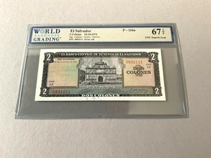 El Salvador 2 Colones P-116a 1972 WBG 67 TOP - Bild 1 von 4