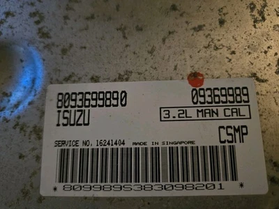 Isuzu 1999 3,2 V6 ECU (transmisión manual) OEM Foto 1 de 4